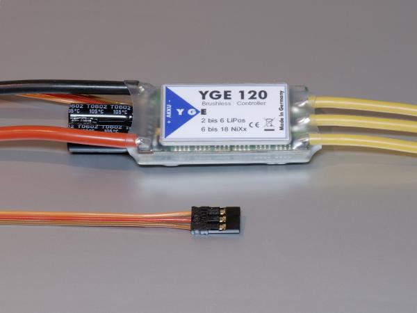 YGE 100 (Switch-BEC, 6-18NiXx, 2-6Lipo) Brushless Regler YGE 100 (Switch-BEC, 6-18NiXx, 2-6Lipo) Brushless Regler
