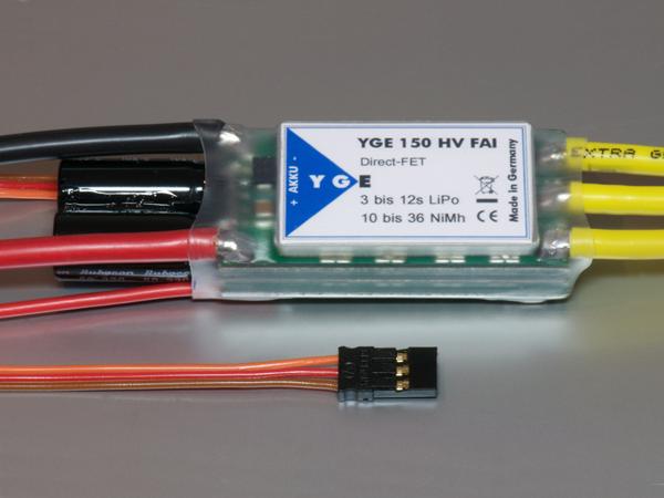 YGE 150 HV FAI V4 (OPTO, 12-36NiXx, 4-12Lipo) Brushless Regler YGE 150 HV FAI V4 (OPTO, 12-36NiXx, 4-12Lipo) Brushless Regler